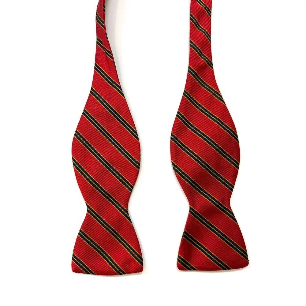 R. Hanauer Striped Silk Bow Tie
